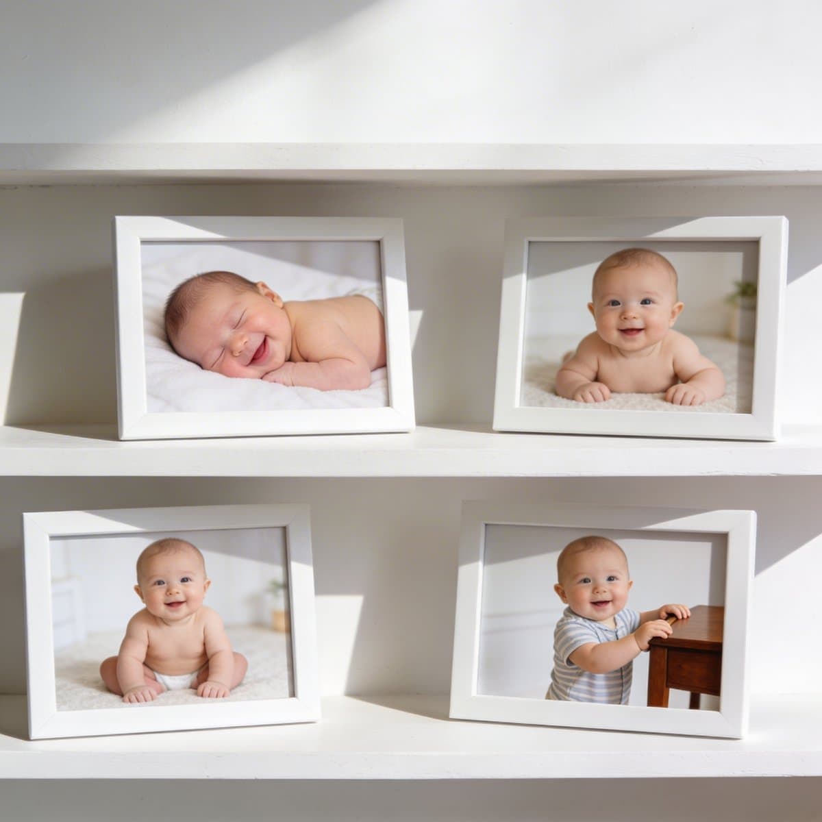 Babyfotoshoot naar leeftijd: complete gids van 0 tot 12 maanden